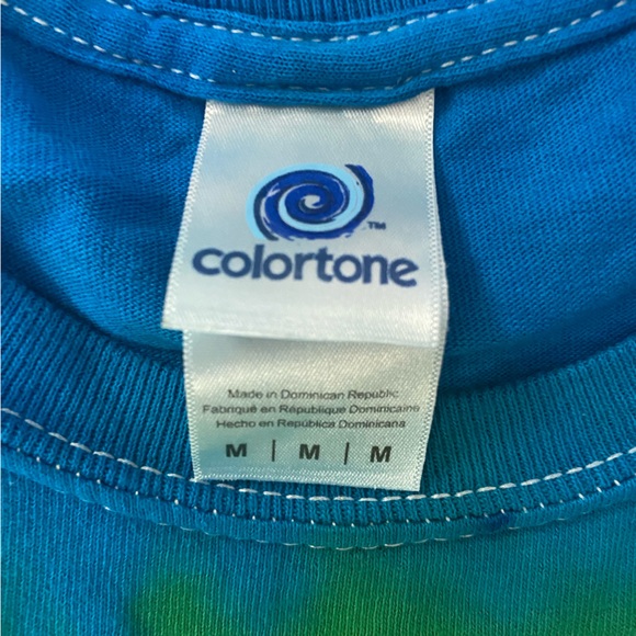 Mens Colortone Tie Dye Tshirt Pullover Short sleeve Preown Medium - Picture 3 of 8